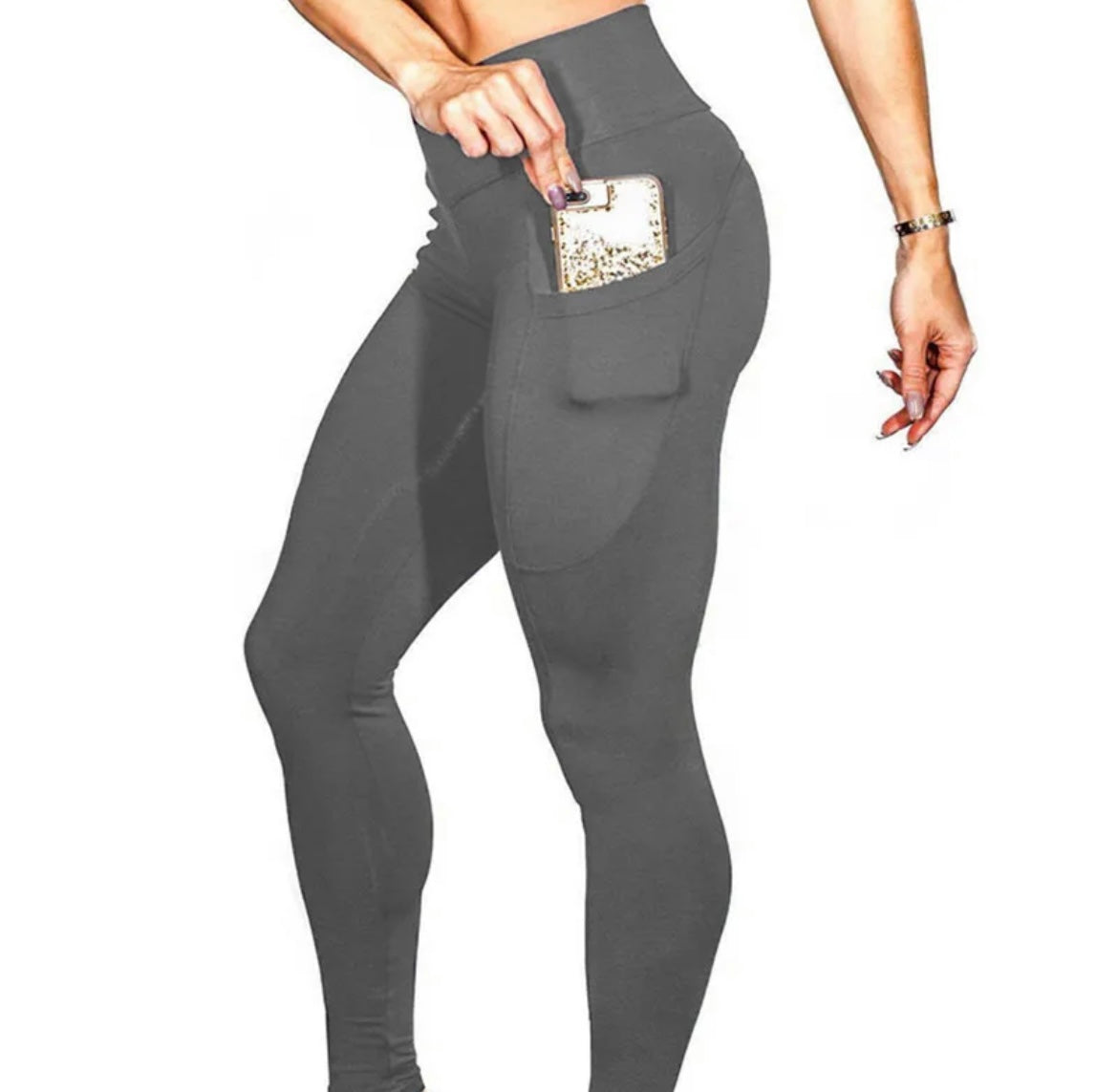 High waisted Yoga pants with pockets